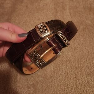 Vintage bighton brown leather belt